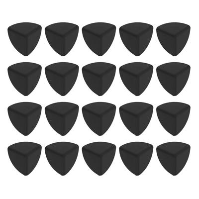 20pcs Desk Corner Protector Safety Silicone Baby Proof Corner Protector for Furniture Black