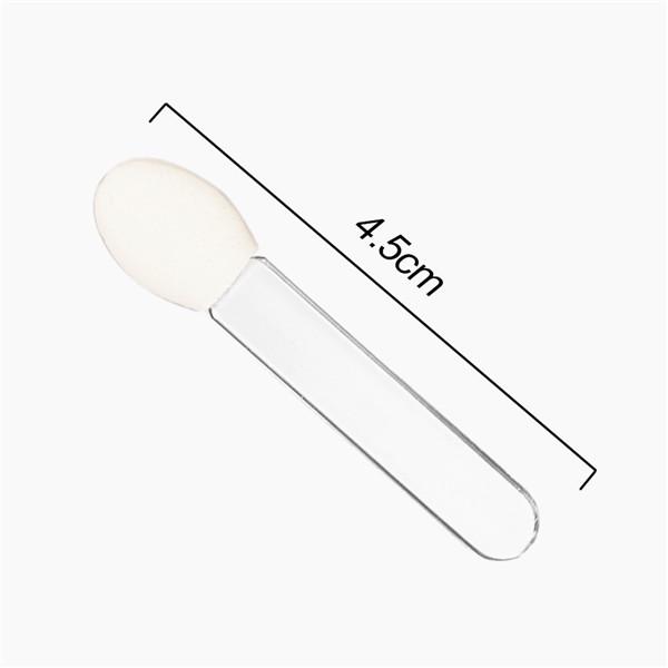10pcs Single Head Eye Shadow Brush Transparent Rod Eyeliner Brush Applicator Beauty Makeup Tools