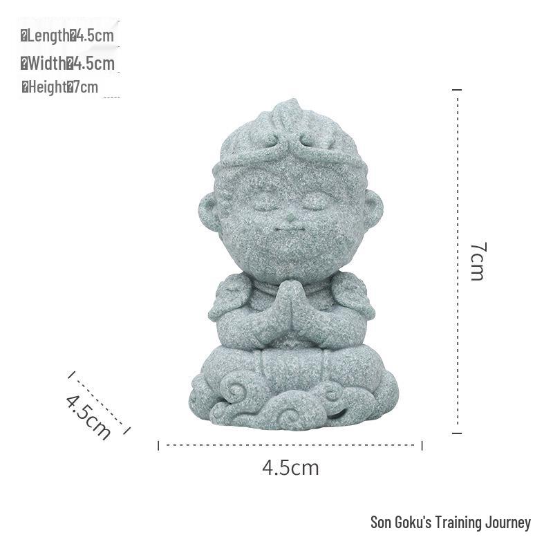 

Гуочао Черная Мифология Укун Фигурка из Зеленого Песчаника - Путешествие на Запад Каменный Обезьяна Орнамент