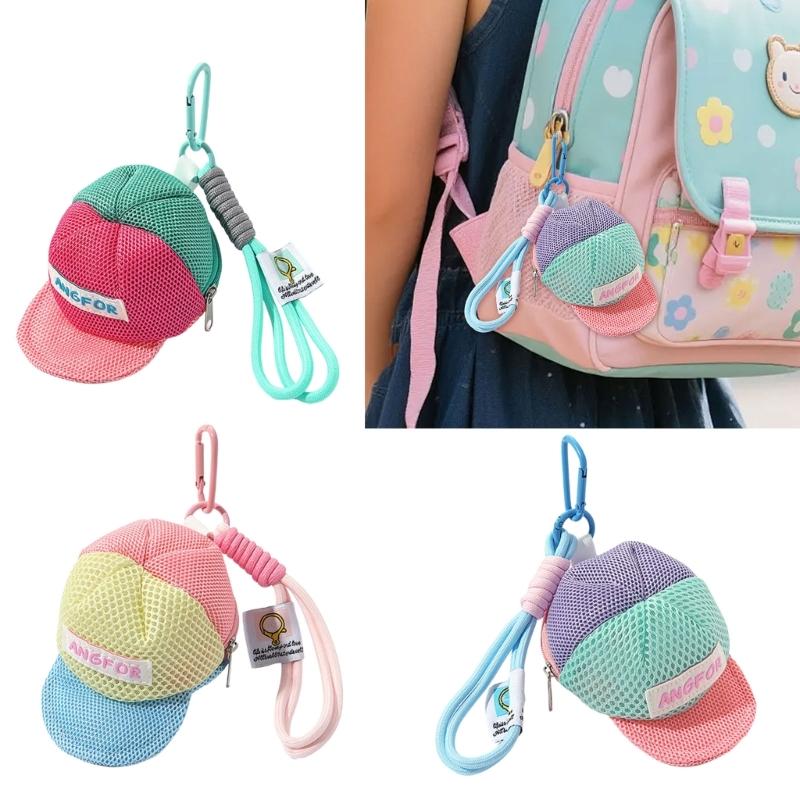 Mesh Fabric Organiser Bag With Dopamine Color Multifunctional For Small Items Storage Travel Carry Easy Cleaning