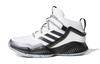 Lockdown J Fabric Slip Resistant Abrasion Resistant Mid Top Children's Basketball Shoes White Black Unisex GZ3084