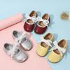 Girls' Bow Leather Princess Shoes - Korean Style, Soft Sole, Spring/Autumn Trendy Single Shoes