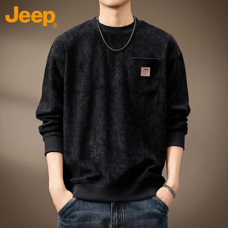 JEEP Men s Heavyweight Crew Neck Long Sleeve Sweatshirt 3XL