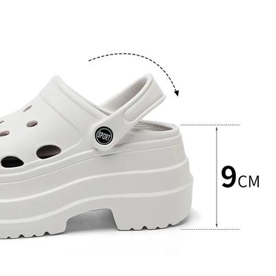 Moda Donna Zoccoli con Zeppa Estate Outdoor Vuoti Scarpe da Giardino Donna Fondo Spesso Antiscivolo Spiaggia Sandalias Mujer