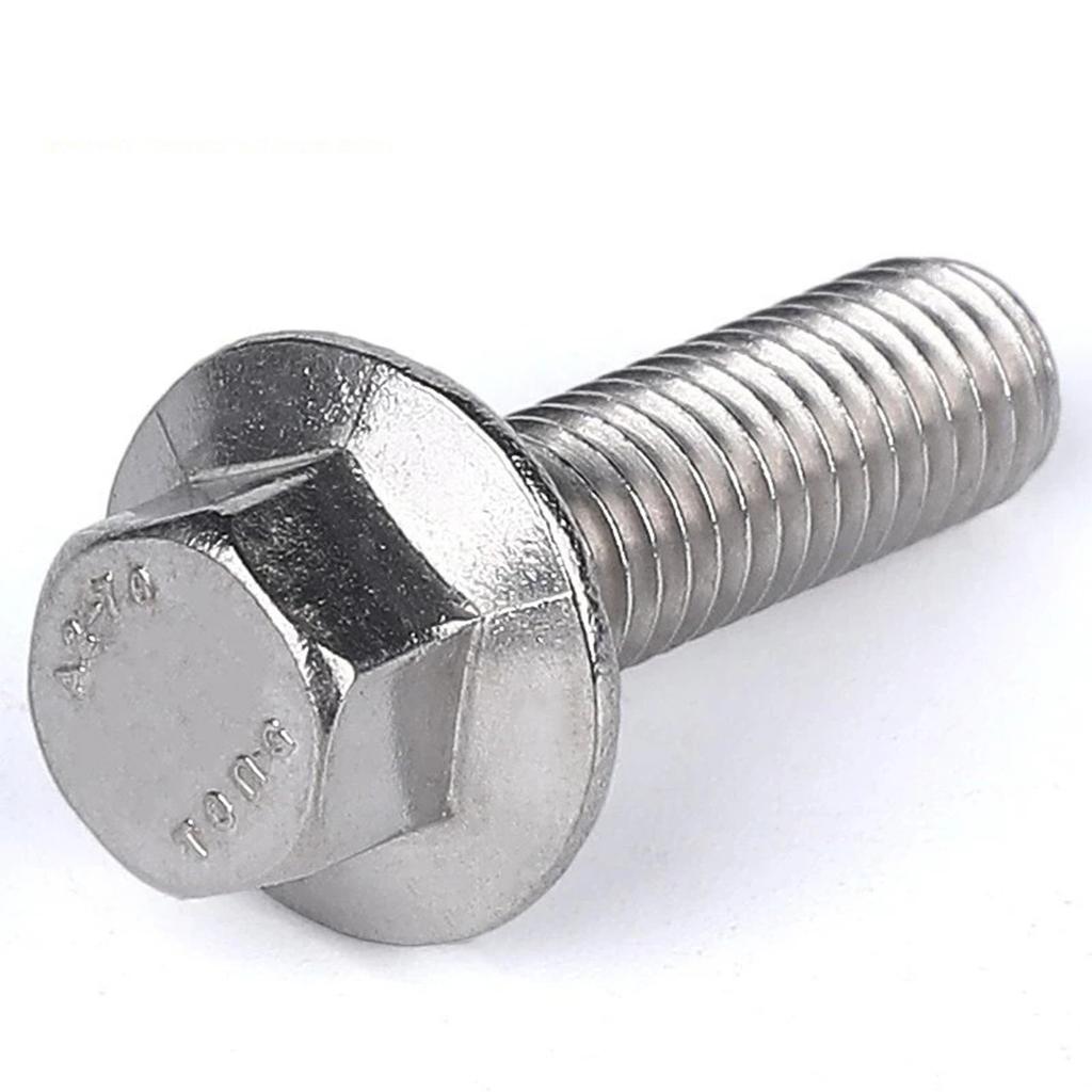 132pcs Stainless Steel Hexagonal Flange Bolt and Nut Set, M5, M6, M8 Flange Bolts and Nuts, Flange Plate, for DIY Projects.