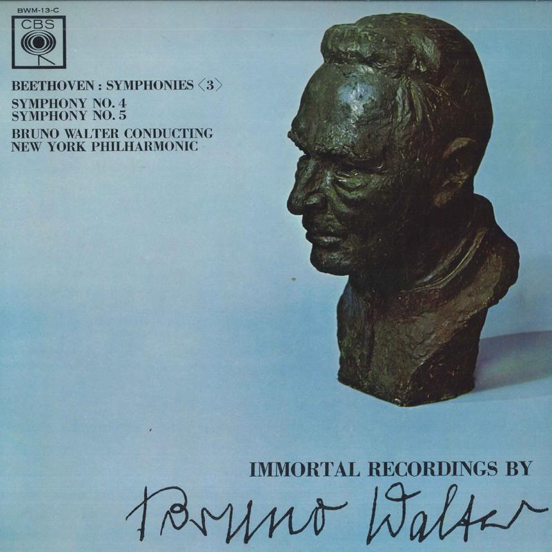 

LP Record BRUNO WALTER, NEW YORK PHILHARMONIC - Beethoven: Symphony No. 4 / No. 5 BWM13C CBS Japan Classical Used