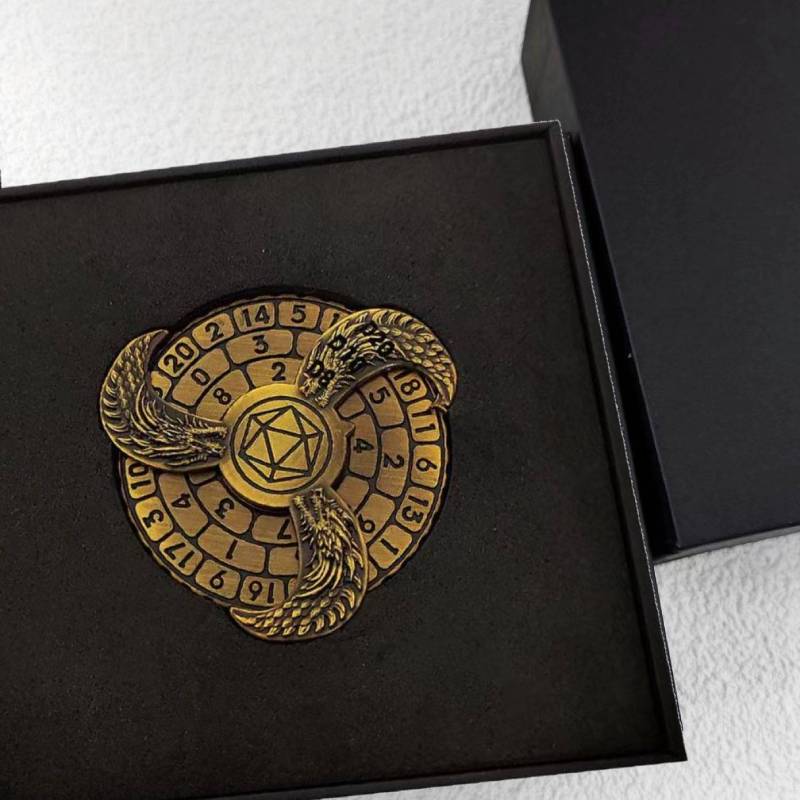 Rotating Roulette Dice Fingertip Gyro Dice DND Role Playing RPG Game Toy