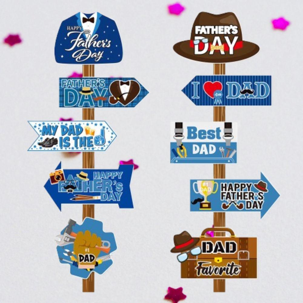 Festival Pointing Signs Paper Father's Day Ornament  Happy Father's Day Decor