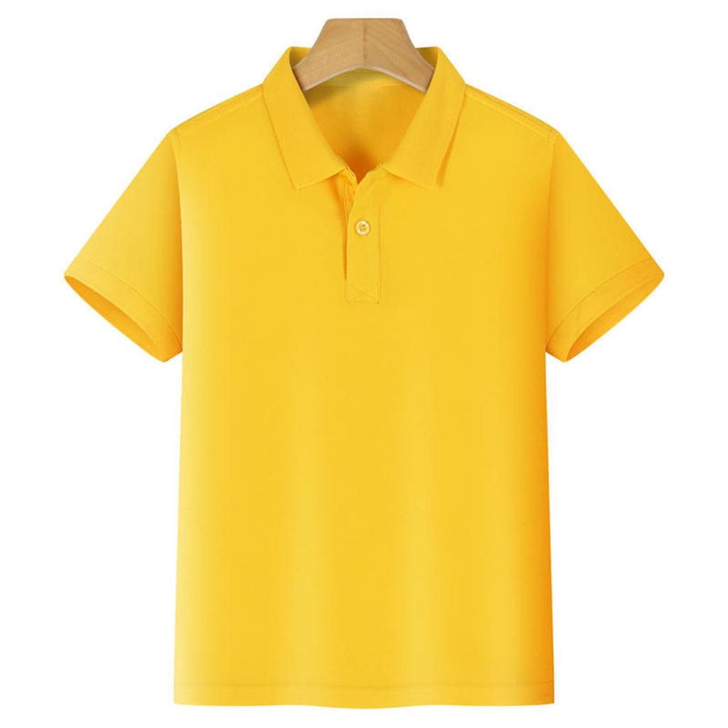 Children's Casual Polo Shirt Short Sleeve Loose Fit Solid Color Basic Tee Comfortable Lightweight Soft Fabric