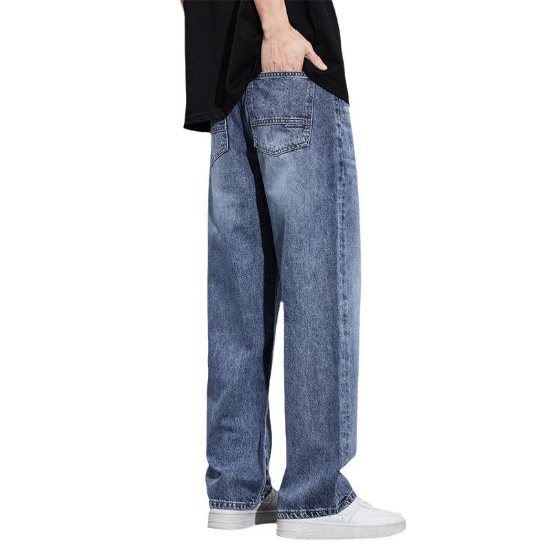JYL New wide jeans American men's high heels are thin, straight, elastic and daily long.