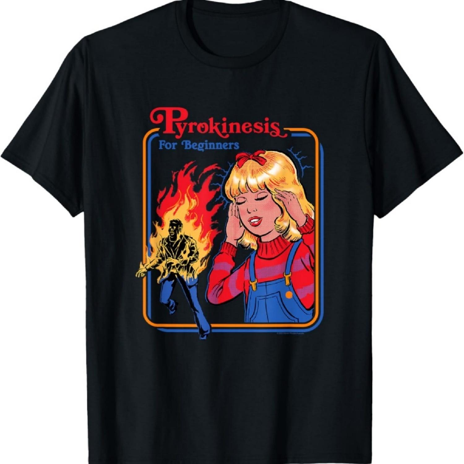 

Pyrokinesis for Beginners Retro Dark Humor T-Shirt XXXXXL різнокольоровий
