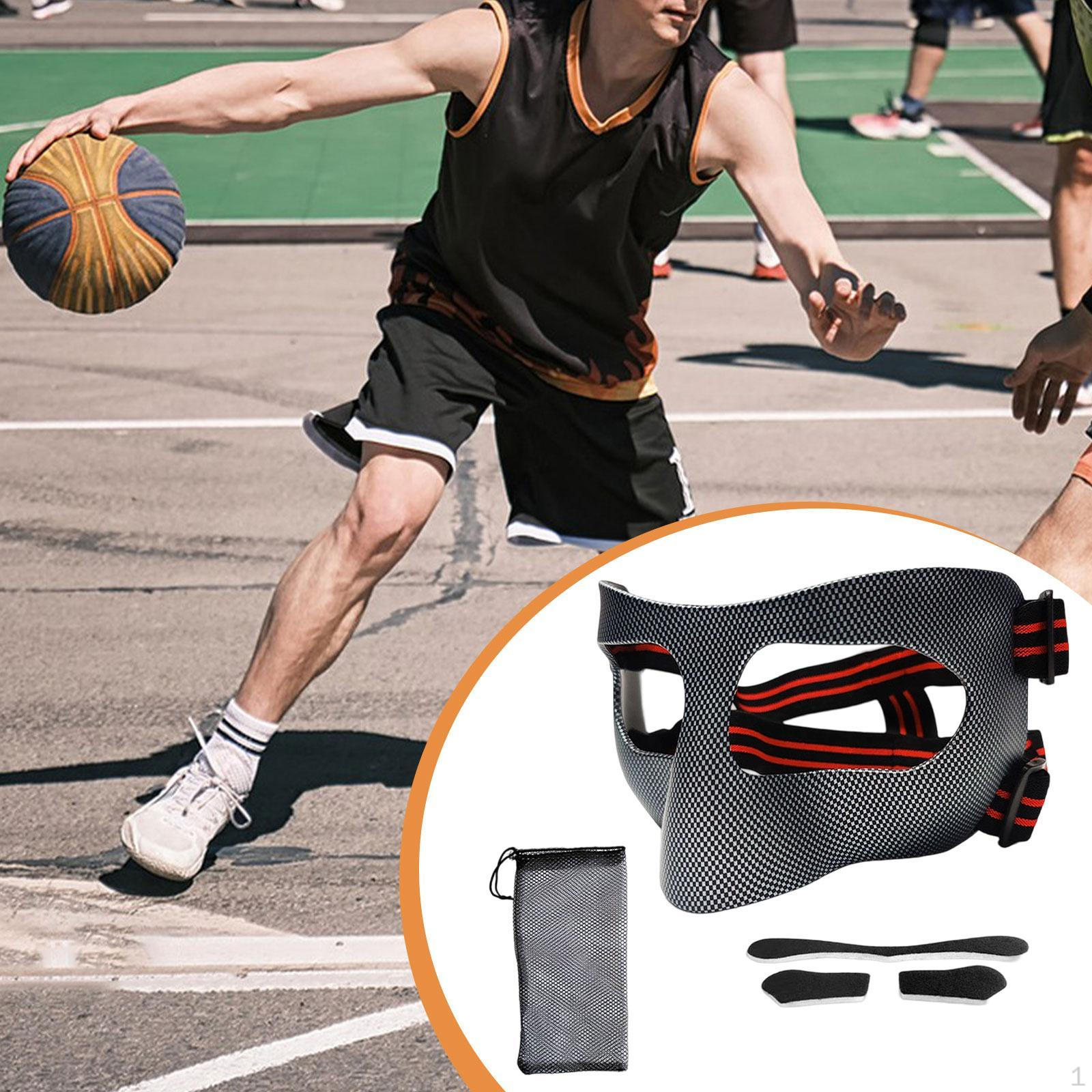 

Защита носа Лицо Эластичный ремешок Регулируемый для взрослых Защитник Спортзал Футбол Red Black Headband