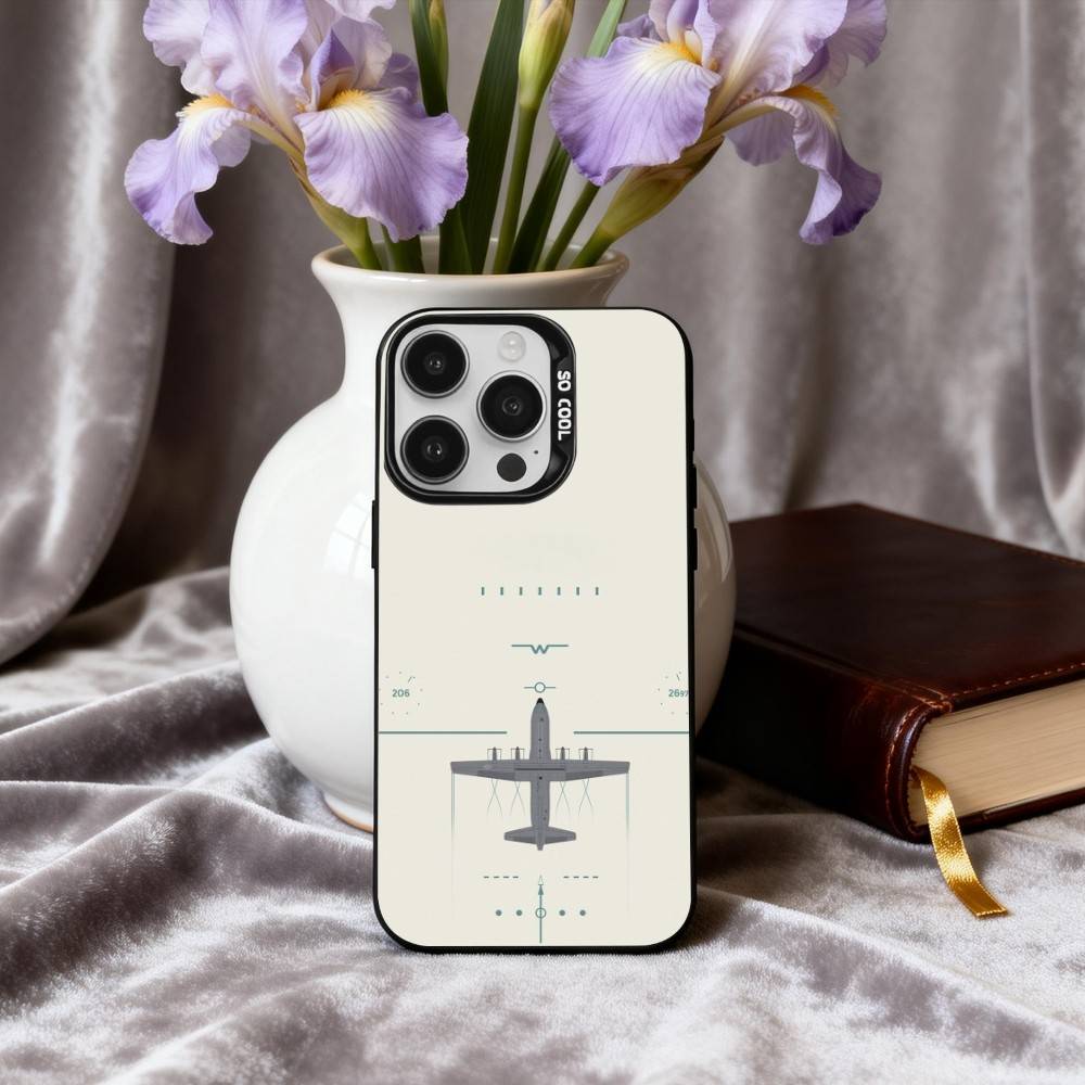 A-Aircraft H-HelicopterS A-Airplane Phone Case For iPhone17,16,15,14,13,12,11 Plus,Pro Max Black Candy silver phone case