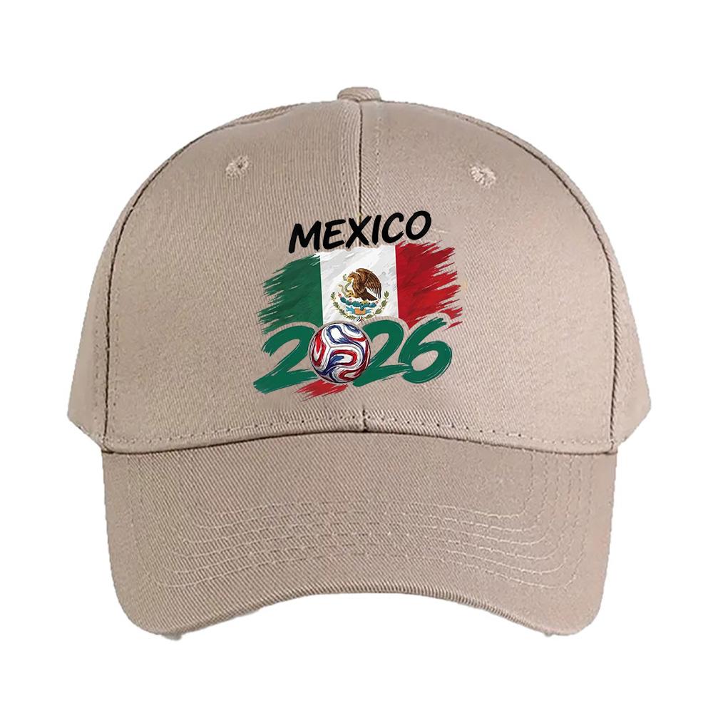 Mexico Flag Football FanSoccer Cap Summer Woman Man Adult Hat Casual Adjustable Funny Dad Printed Baseball Caps