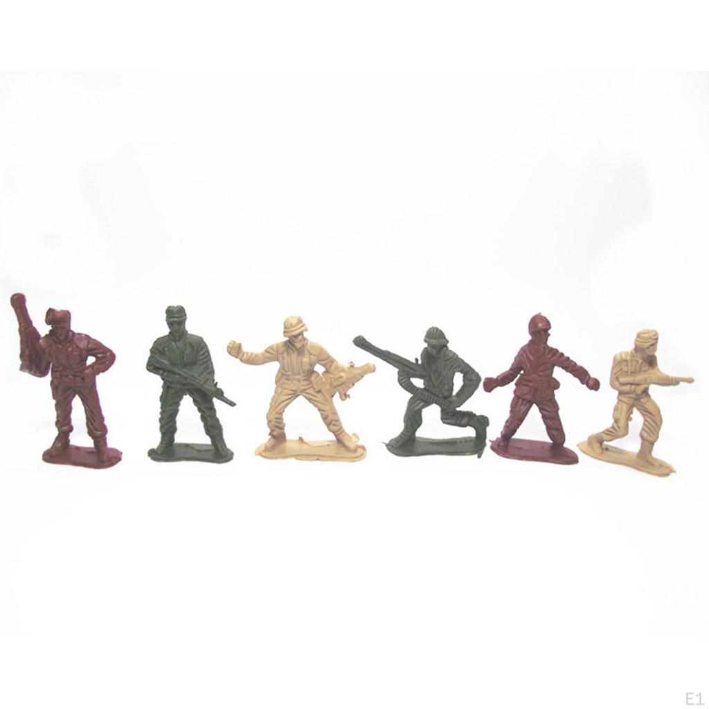 50 Pieces Miniatures Model Soldier Figures Toys for Boys Creative Gifts