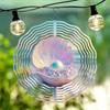 Muschel Perle 2D Mandala Windspiel Metall Rotierende Kunst für Innen Außen Heimdekoration Thanksgiving Weihnachtsgeschenk Küstenstil