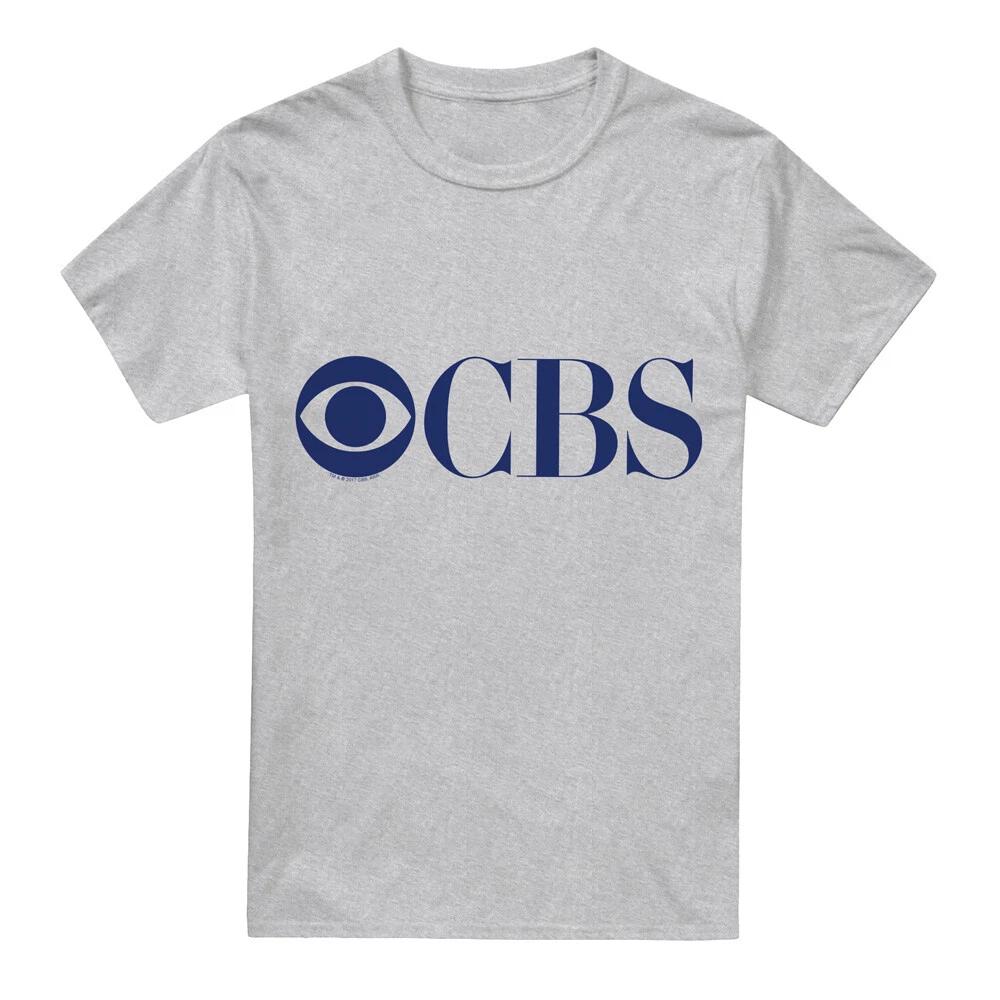 Cbs Logo 100% Cotton T-shirt Mens Tees Top S-2XL, Athletic Heather 4XL