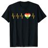 Funny Kurdistan Kurdish Heartbeat T-shirt Summer Short Sleeve Fashion O-neck Tshirt Oversized T Shirt Unisex Streetwear Tops