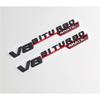 Stickers A Pair Side Fender Abs Emblem Sliver Black Carbon Fiber Pattern For Mercedes Benz AMG A B C E S G Class Car Accessories