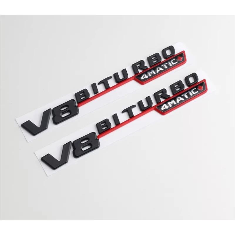 Stickers A Pair Side Fender Abs Emblem Sliver Black Carbon Fiber Pattern For Mercedes Benz AMG A B C E S G Class Car Accessories