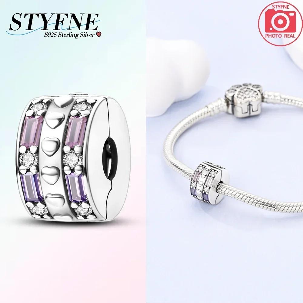 Exquisite Colored Zircon Cross Heart Love Original Copper Charms Beads Fit Bracelet Women Diy Fine Gifts Jewelry Accessory