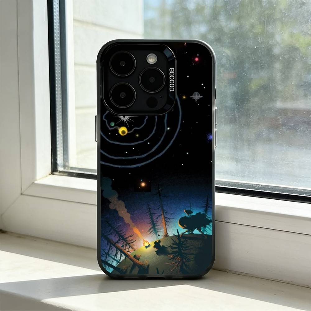 Cool Outer W-Wilds Phone Case For iPhone 17,16,15,14,13,12,11 Plus,Pro Max,XS,Colored Silver Plated Inside Cover
