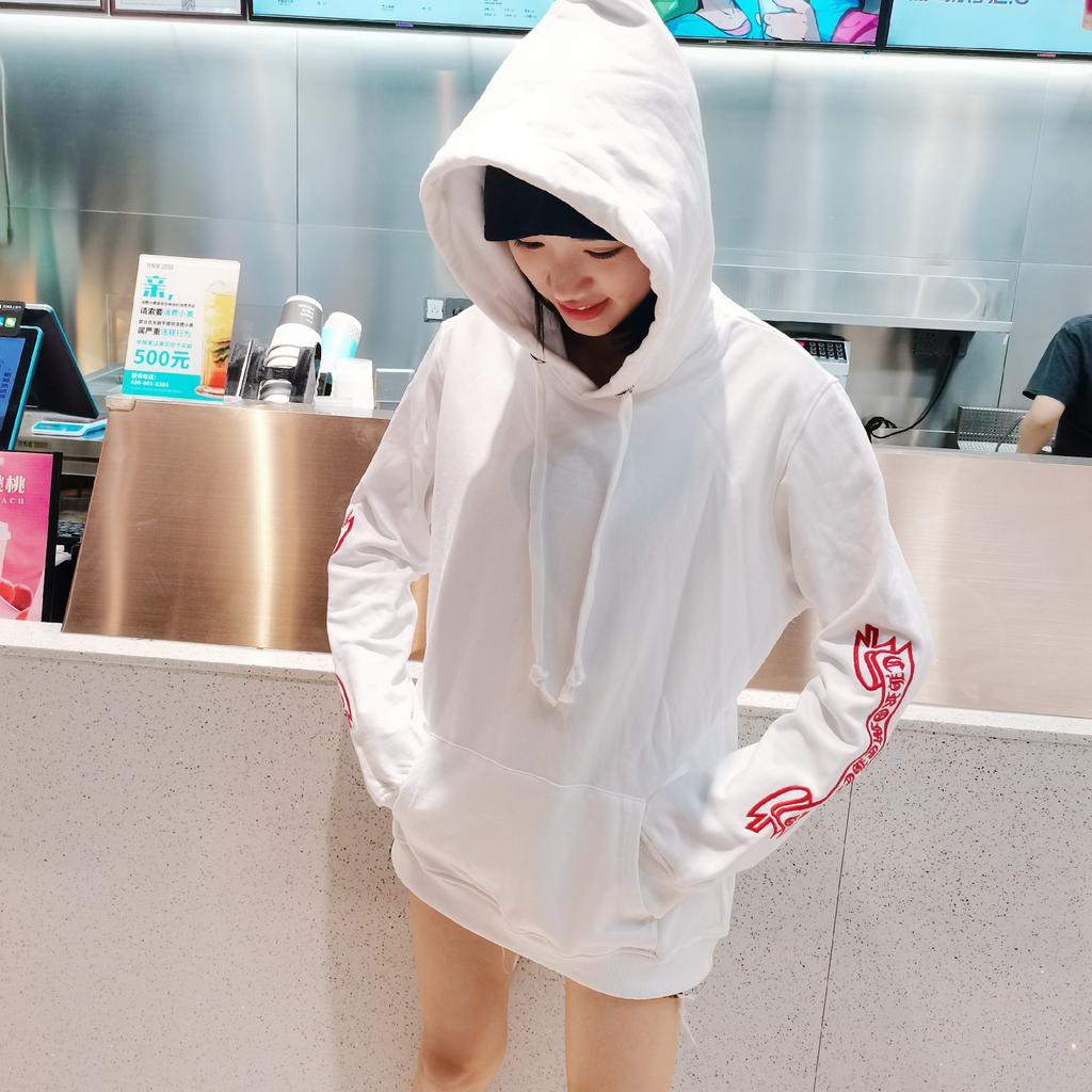 8084 CHROME HEARTS 2025 New Spring and Autumn Plus-size Thin Style Classic Style Logo Hooded Sweatshirt for Couples