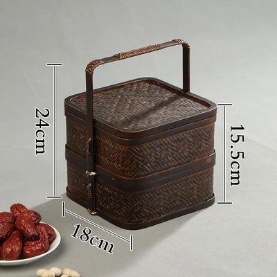 Handmade Bamboo Woven Basket