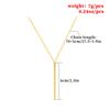 Necklace, European and American simple long stick lasso necklace popular handmade chain