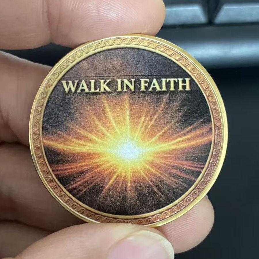 FAITH OVER FEAR Souvenir Coin Collection Walk In Faith Gift Sunshine