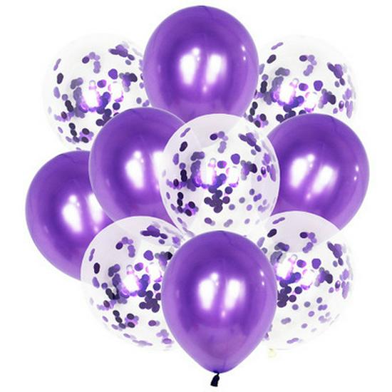 Cross-border Instagram Influencer Confetti Sequin Transparent Balloon Set for Weddings and Birthday Parties