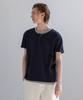 Dekkoloso Easy Layered Henley Neck Short Sleeve T-Shirt [Navy]