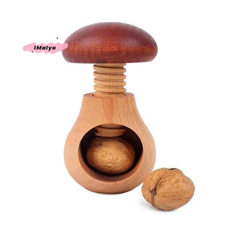 Mushroom Shaped Nutcracker Multifunctional Kitchen Tool Adjustable Nut Tongs for Easy Cracking Suitable for Walnuts Pecans Use