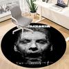 1PC Rammstein Office Round Rug, Non-slip, Soft and Durable Office Rug for Interior Decoration, Perfect for Office Yy250915040