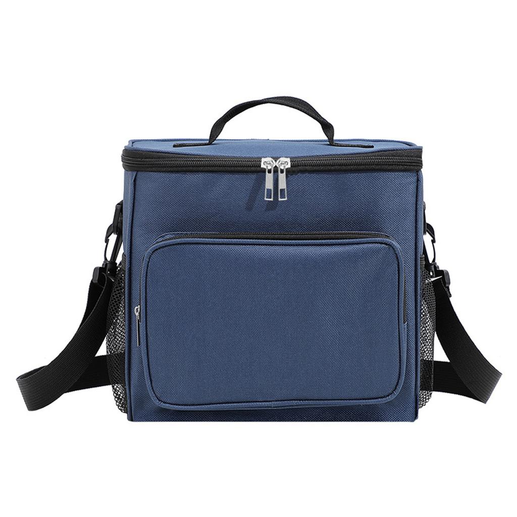 Borsa per il Pranzo Grande Capacità Tasche Multiple Tessuto Oxford Isolante Porta Pranzo per Ufficio