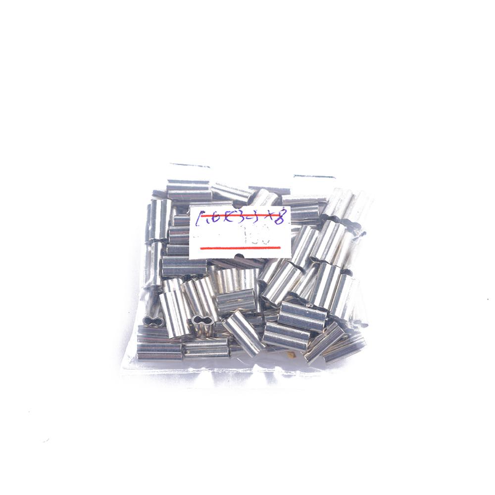 Connector High Quality Fishing Wire Tube Stainless Steel Line Crimping Sleeves Double Copper Tube