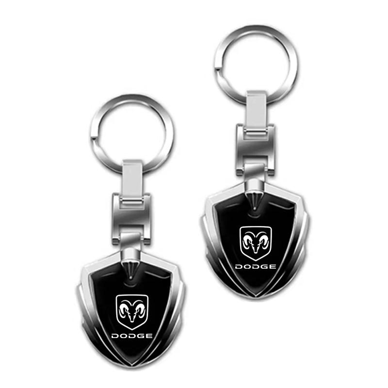 3D Metal Car Styling Keychain Key Chain Key Rings Pendant for Dodge Journey Dakota Durango Caliber Challenger Charger Ram 1500 Stratus Dart
