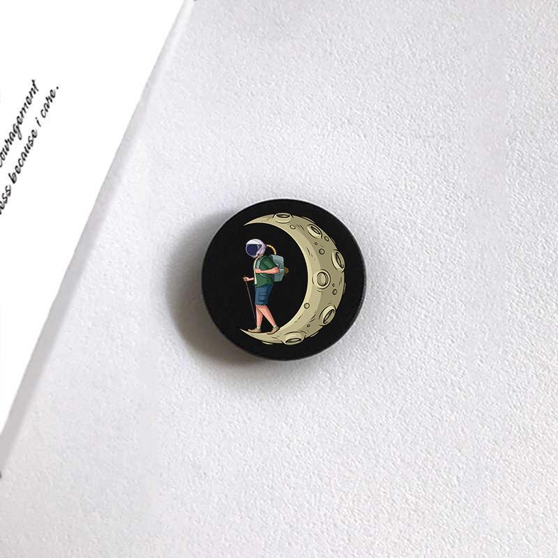 Funny Cartoon Astronaut Space Planet Folding Phone Stand Holder Griptok For iPhone 13 11 Huawei Xiaomi Samsung INS Korea Bracket