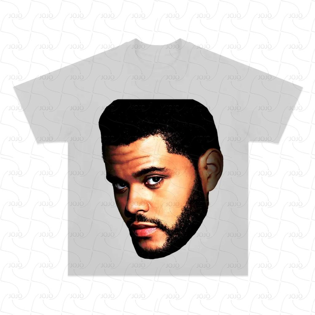 Echter Rapper The Weeknd Retro Grafik T-Shirt Herren Hip Hop Kleidung Y2k Unisex Mode Übergroßes Gangster Oberteil Geschenk für Fan