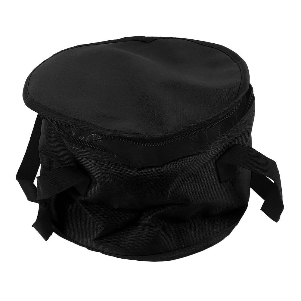 Oxford Cloth Material Insulated Casserole Carrier 11x7in Size Round Reusable Cooler Bag Zippered Foldable Round Insulated Bag