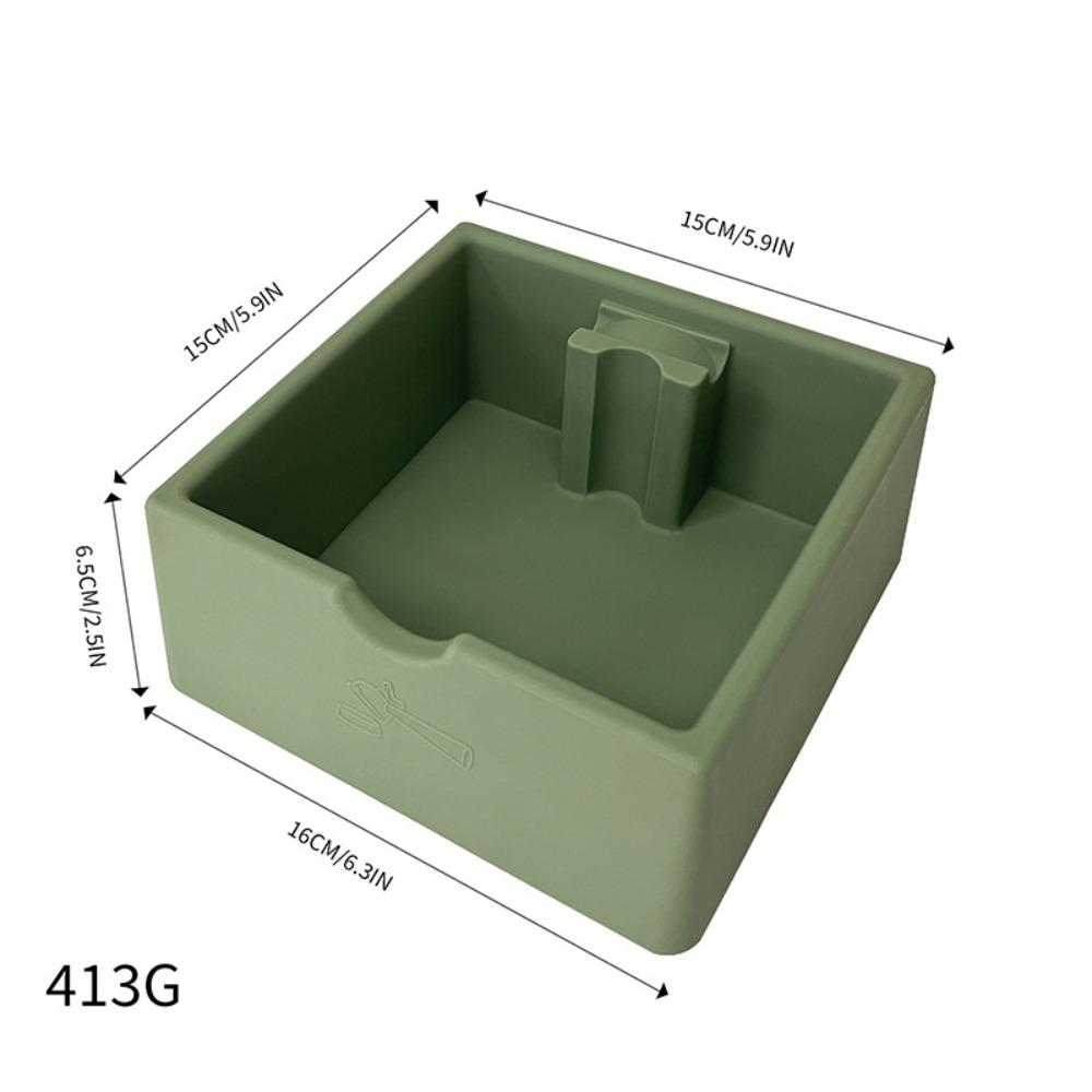 Silicone Espresso Knock Box Non-Slip Base Coffee Puck Box Coffee Grounds Bin  Espresso Accessories