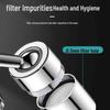 Minxi 720° Rotating Copper Basin Faucet with Universal Aerator