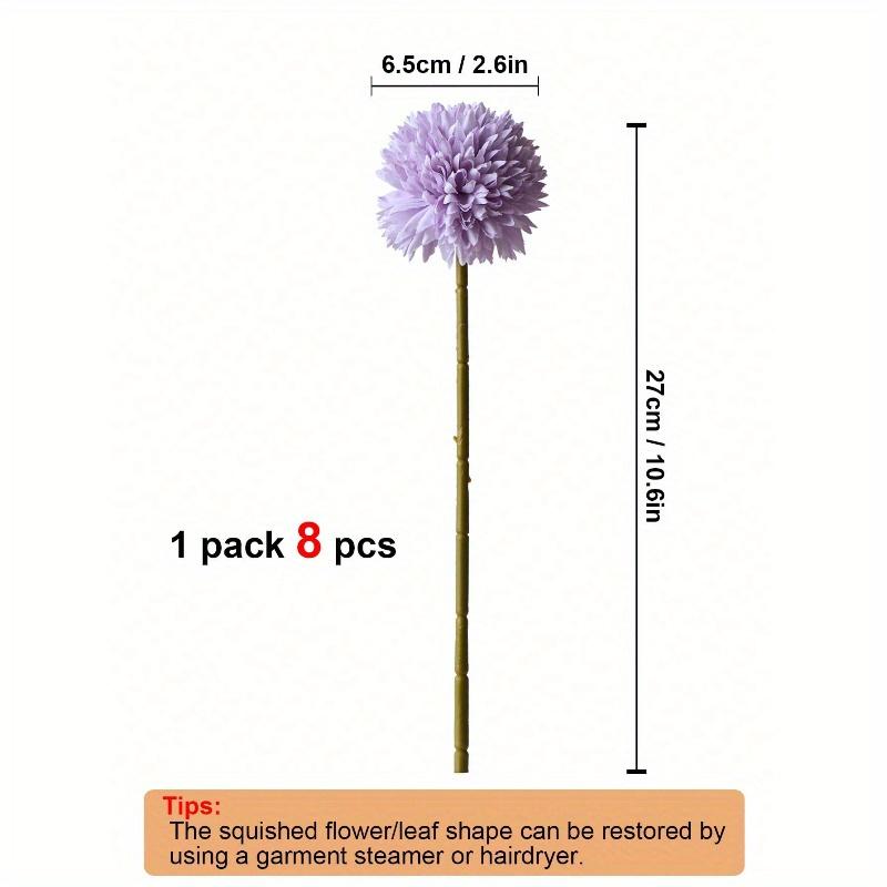 Artificial Chrysanthemum Ball Flowers Dandelion Hydrangea Arrangement Bouquet Present for Friends Bridal Wedding Bouquet Decor for