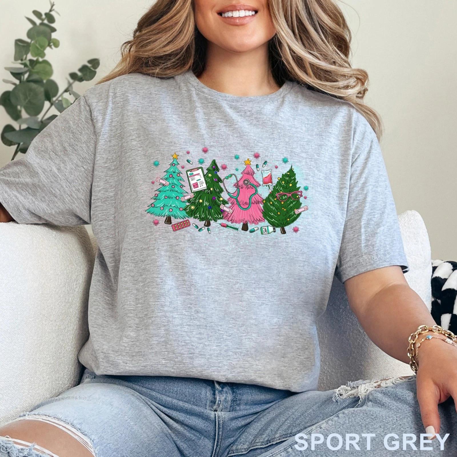 Nurse Christmas Tree Shirt, Christmas Nurse Party Shirt, Nurse Xmas 203774 3XL