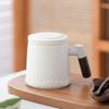 Large Capacity Ceramic Tea Water Separation Cup Wooden Handle Ceramic Tea Cup Coffee Cup  Office