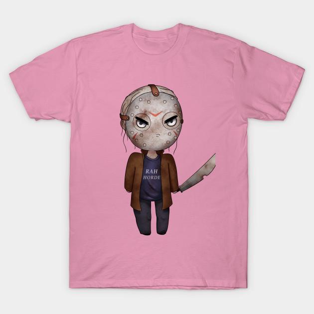 T Shirt Women Rah Horde Jason Voorhees Harajuku Print Kawaii Tshirt Summer Short Sleeve Female T-Shirt Top Tee