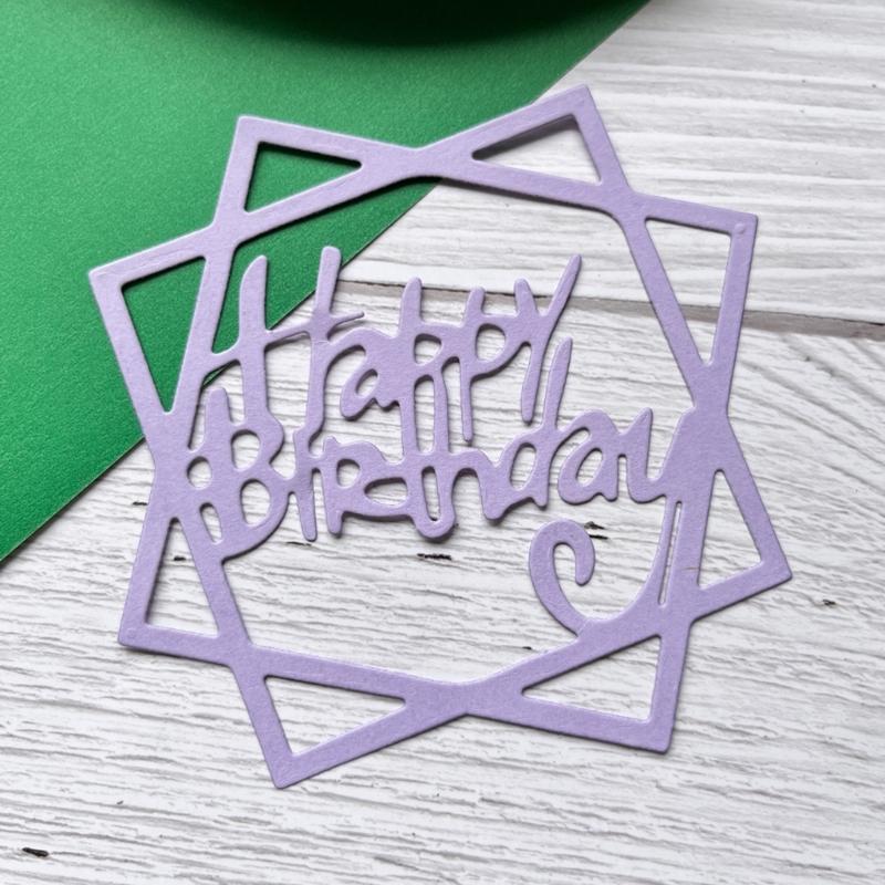 Metall-Stanzschablonen Happy Birthday für Kartenherstellung Scrapbooking Papierbasteln DIY