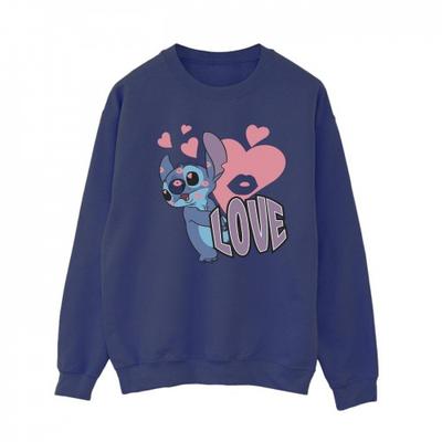 Womens/Ladies Love Hearts Sweatshirt