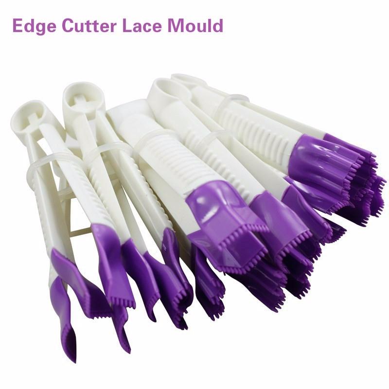 10 Pcs Flower Lace Edge Clips Needles Fondant craft Ornaments Paste Tool Cake Cookie