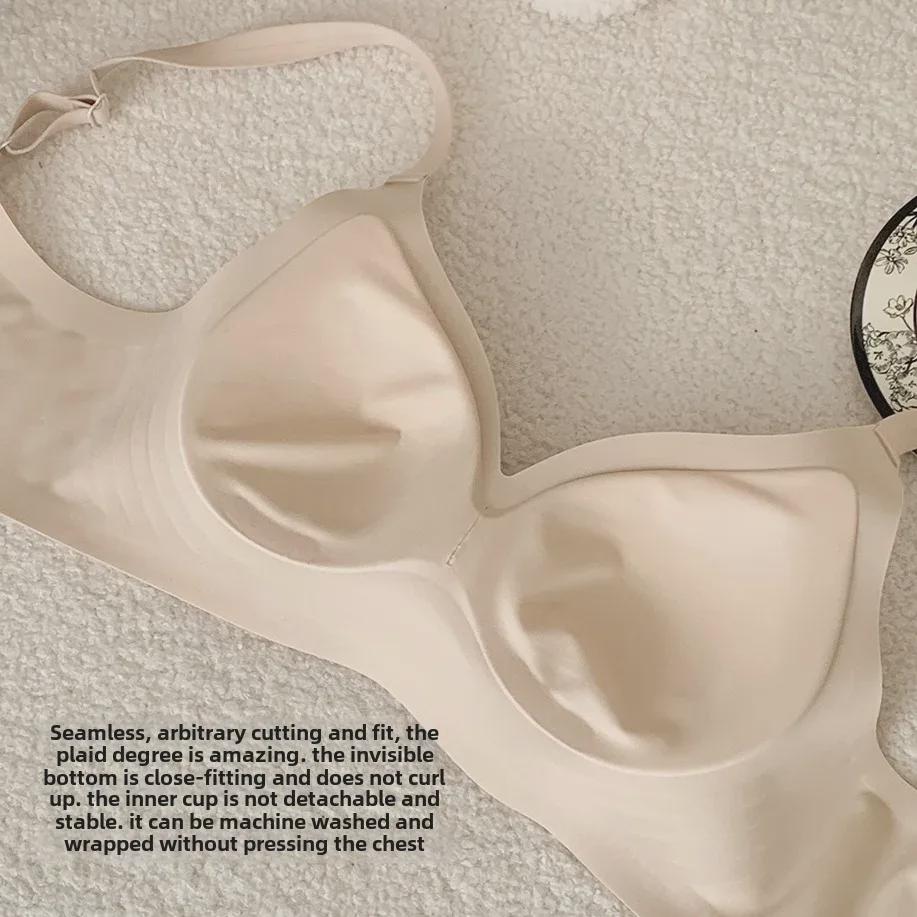 Zodiac Red Seamless Women's Bra: Thin, Gathered, Wireless, Anti-Sag, Beautiful Back Design